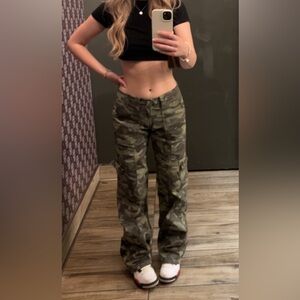 Garage Camouflage Low Rise Cargos